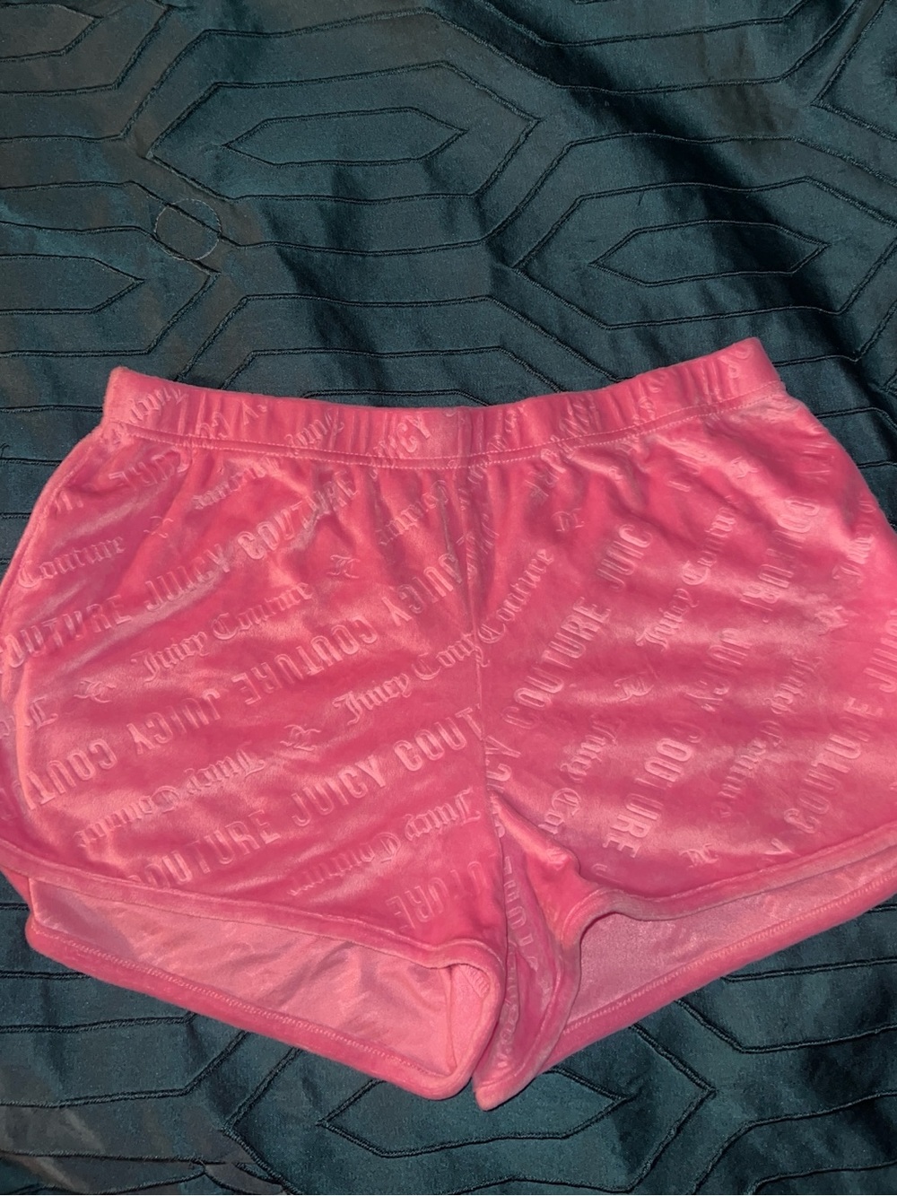Juicy Couture pink velour pj shorts